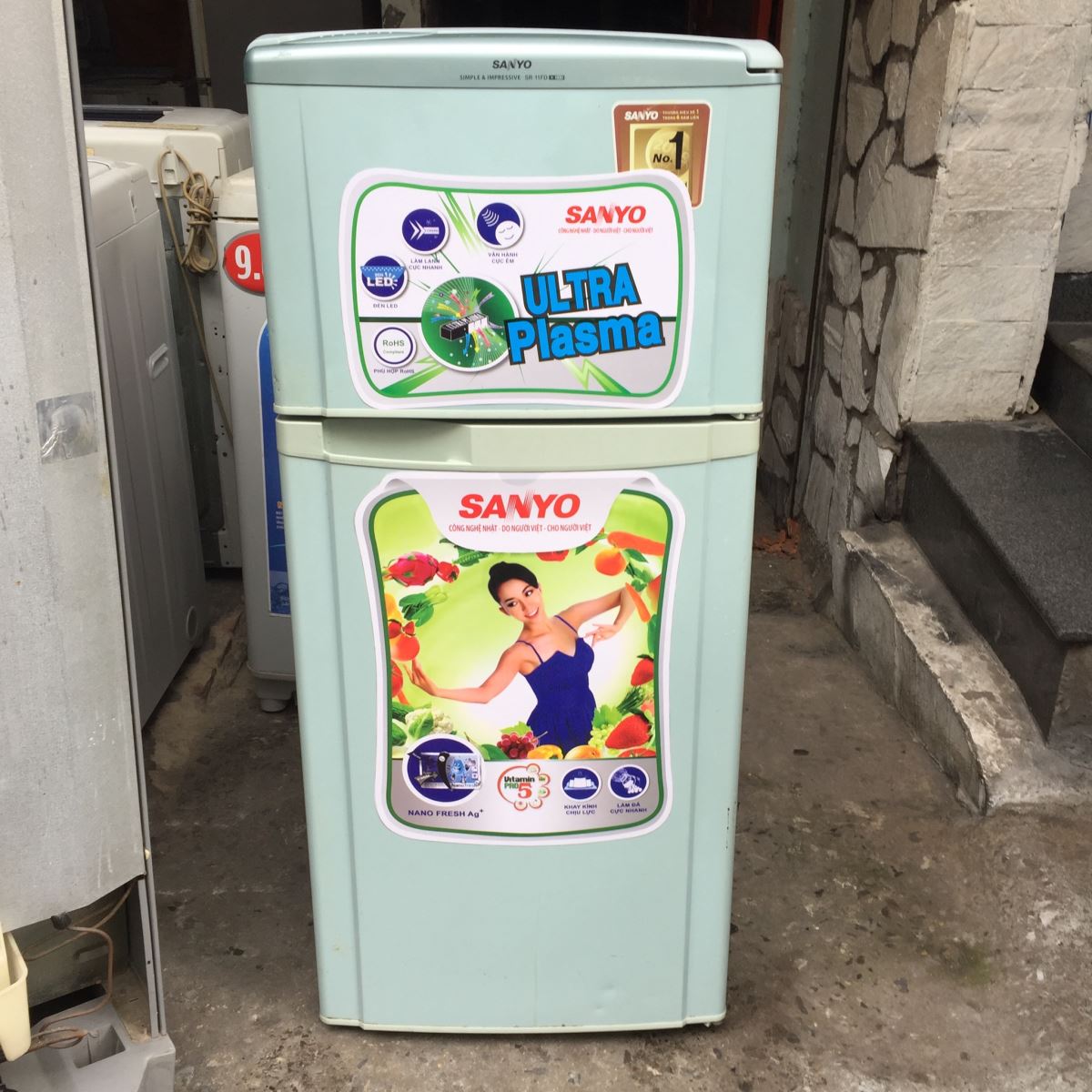 Tủ lạnh Sanyo SR-U185PN 180 lít chính hãng giá rẻ